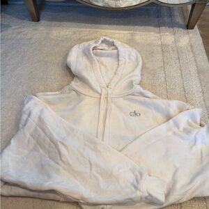 Alo White Hoodie
